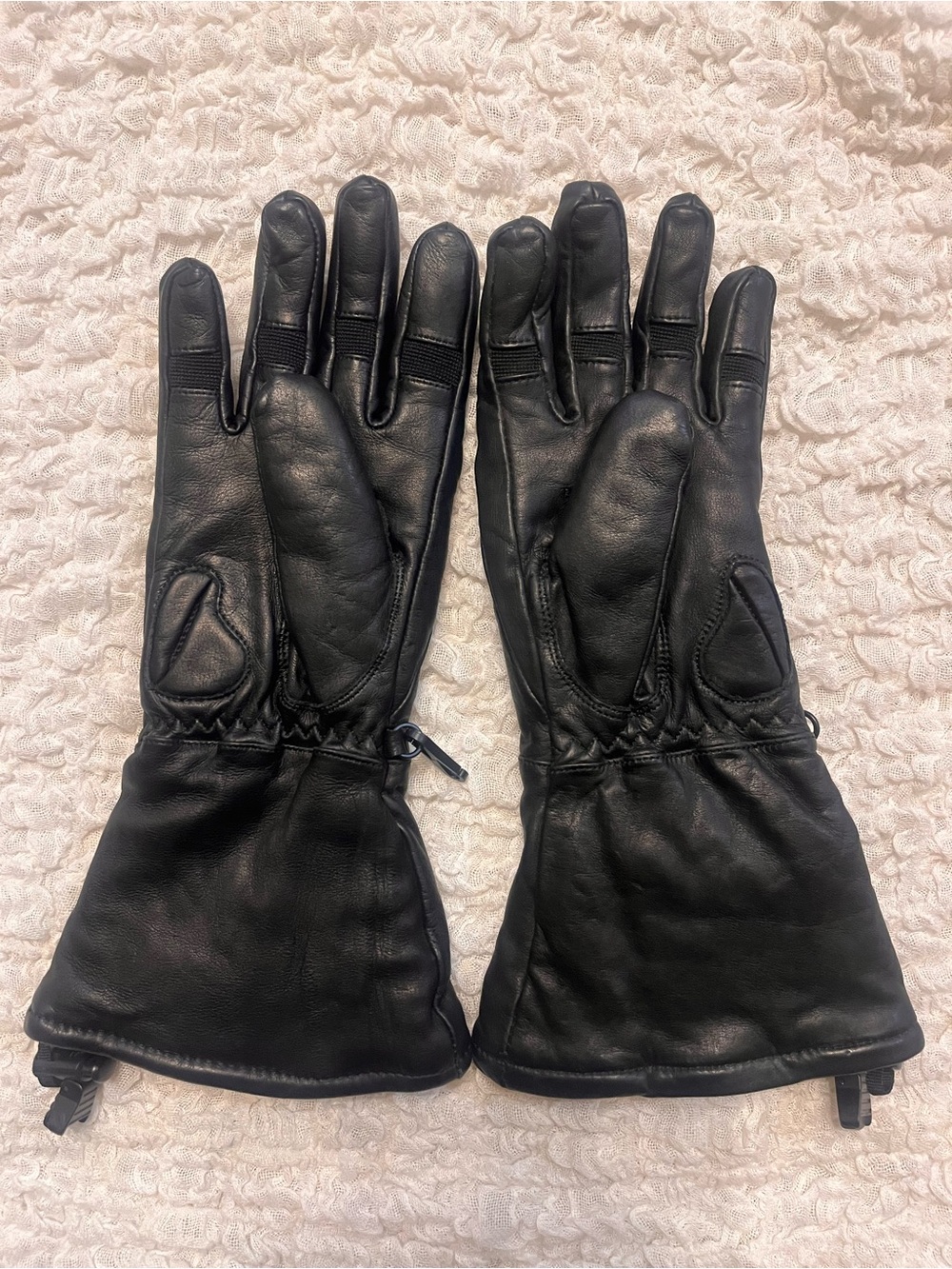 Harley-Davidson Gage Gauntlet Black Leather Riding Gloves - Picture 2 of 6